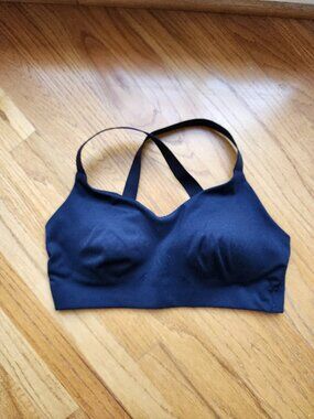 GapFit Power High Impact Crossback Sports Bra Black Molded Cups